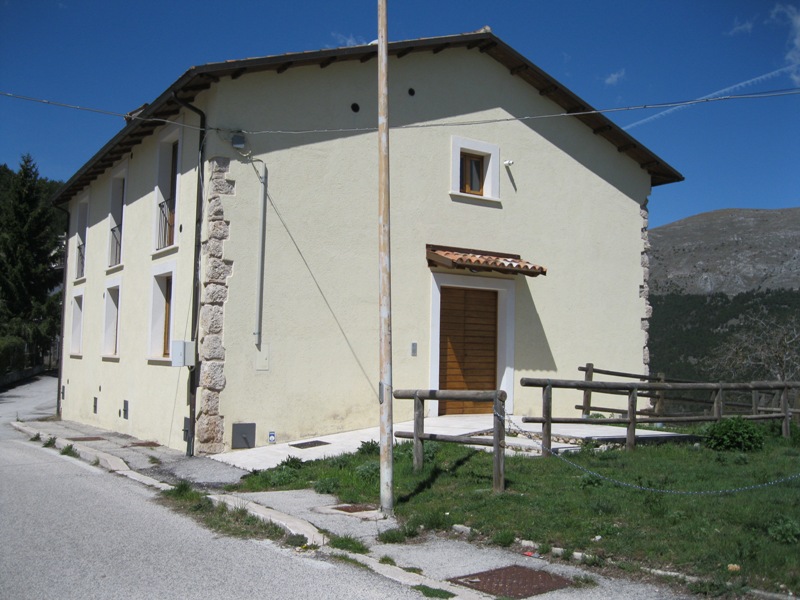 The Park's tourist home and tourist information point in Castelvecchio Calvisio